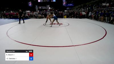 135 lbs Round Of 64 - Kaydence Boorn, IA vs Celeste Detoles, UT