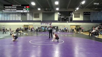 110 lbs Cons. Semi - Kammie Gleiter, Waterloo West vs Evalynn Karam, Iowa City Liberty