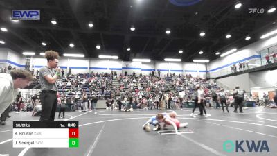 58/61 lbs Rr Rnd 2 - Kapri Bruens, Carl Albert vs Jax Soergel, Choctaw Ironman Youth Wrestling