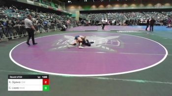 120 lbs Round Of 64 - Kekoa Ogawa, Central Catholic vs Chris Lopez, Sunnyside