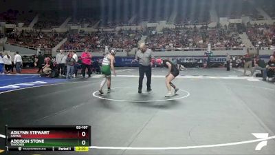 D2-107 lbs Semifinal - Adilynn Stewart, Cactus vs Addison Stone, Thatcher