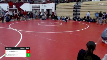 100-108 lbs 5th Place Match - Jaydis Sordelet, Franklin Central vs Reese Kasprzak, Lake Central