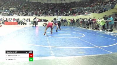 123 lbs Consi Of 64 #2 - Oryon Maldanado, Yukon vs Ben Smith, Claremore Wrestling Club