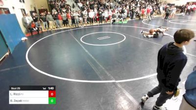 145 lbs Round Of 64 - Luke Ricci, Perkiomen Valley vs Brennan Zeyak, Manheim Township