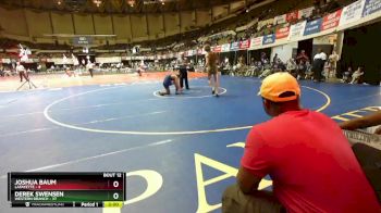 157 lbs Quarters & Wb (16 Team) - Derek Swensen, Western Branch vs Joshua Baum, Lafayette