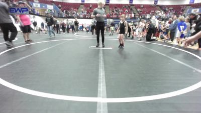 55 lbs Round Of 16 - Lane Jager, Carl Albert vs Bentley Hausam, Tecumseh Youth Wrestling