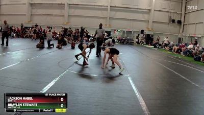 80 lbs Finals (2 Team) - Jackson Habel, OMP vs Braylen Stewart, Lake WC