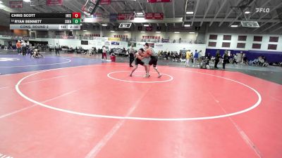 157 lbs Cons. Round 2 - Ryan Bennett, Southeastern vs Chris Scott, Indiana Tech