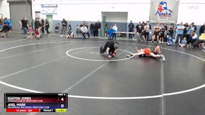 106 lbs Quarterfinal - Easton Jones, Chugach Eagles Wrestling Club vs Axel Mark, Dillingham Wolverine Wrestling Club