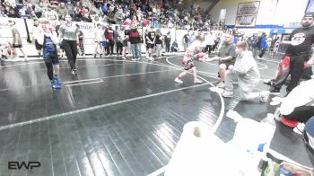 100 lbs Quarterfinal - Kade Church, Skiatook Youth Wrestling vs Sam Satterfield, Tulsa Blue T Panthers