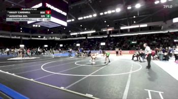 Girls 135 lbs Champ. Round 2 - Augustina Bol, Clover Park (Girls) vs Hailey Carswell, Monroe (Girls)
