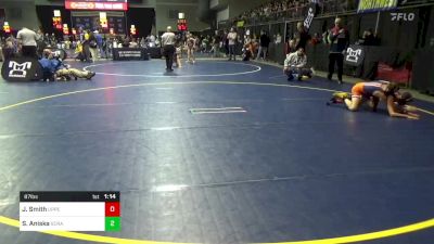 87 lbs Round Of 32 - Jacksin Smith, Upper Dauphin vs Santino Aniska, Scranton