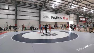 70 kg Champ. Round 1 - Connor Pierce, NLWC/TMWC vs Elijah Larsen, Viking Wrestling Club (IA)