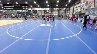 120 lbs Quarterfinal - Rj Vandehoef, Lennox Youth Wrestling vs Matthew Baird, Whitewood Wrestling Club