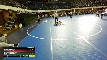 80 lbs Quarterfinal - David March, Iowa vs Boston Frost, Iowa