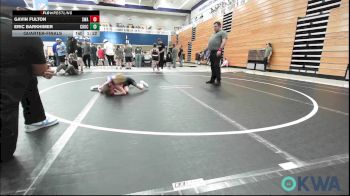61 lbs Quarterfinal - Gavin Fulton, Shelton Wrestling Academy vs Eric Barkhimer, Choctaw Ironman