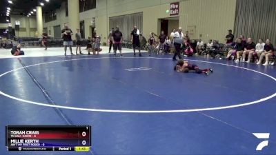 55 lbs Placement (4 Team) - Torah Craig, TN AAU- Havok vs Millie Kerth, Ain`t My First Rodeo