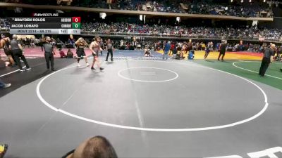 6A 215 lbs Cons. Round 1 - Brayden Kolos, Austin Bowie vs Jacob Lobato, Conroe