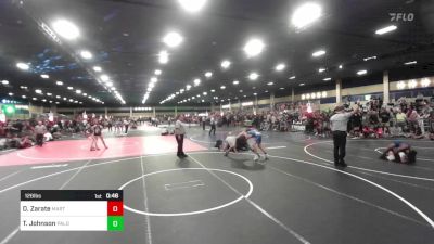 126 lbs Consi Of 64 #1 - David Zarate, Martin Luther King HS vs Tasman Johnson, Palo Alto HS