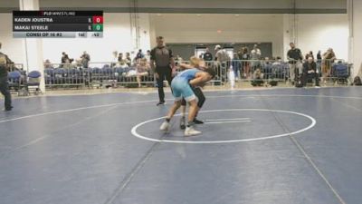 95 lbs Consi Of 16 #2 - Kaden Joustra, IL vs Makai Steele, IL