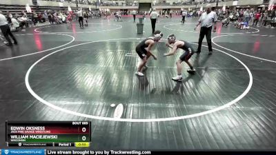 87 lbs Semifinal - William Maciejewski, Wisconsin vs Edwin Oksness, Jack Pine Savage Wrestling