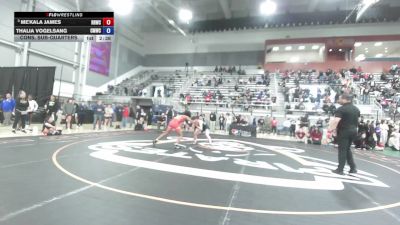 59 kg Cons. Sub-quarters - Me'kala James, RWC (Rams Wrestling Club) vs Thalia Vogelsang, Colorado Mesa Wrestling Club