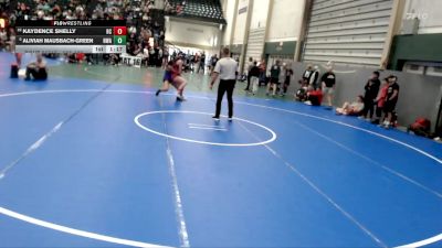128-135 lbs Champ. Round 2 - Kaydence Shelly, Republic County vs Aliviah Mausbach-Green, Nebraska Wrestling Academy