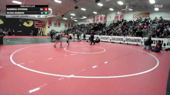 130 lbs Champ. Round 1 - Kambria Stevens, Paloma Valley vs Olivia Guzman, Valley View
