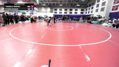 180 lbs Champ. Round 1 - Isabella Renfro, Fort Hays State vs Taydem Khamjoi, Texas Wesleyan
