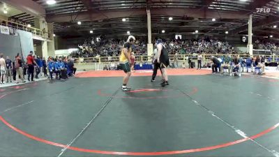 285 lbs Quarterfinal - Lance Back, Pahranagat Valley vs Leo Mathias, Battle Mountain