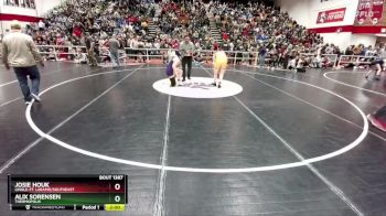 155 lbs Semifinal - Josie Houk, Lingle-Ft. Laramie/Southeast vs Alix Sorensen, Thermopolis