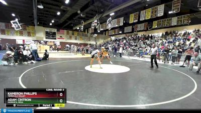 170 lbs Cons. Round 3 - Adam Cintron, Murrieta Mesa vs Kameron Phillips, Temecula Valley