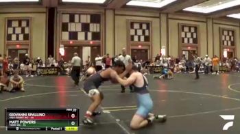 195 lbs Round 2 (6 Team) - Matt Powers, Town WC vs Giovanni Spallino, Yale Street WC