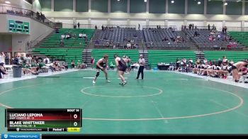 215 lbs Quarters & 1st Wb (16 Team) - Luciano Lepoma, East Coweta HS vs Blake Whittaker, Richmond Hill HS