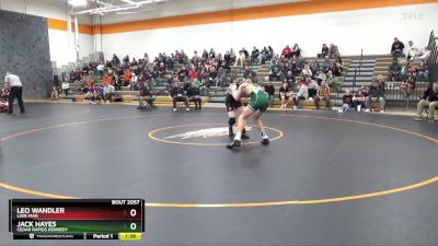 144 lbs Semifinal - Jack Hayes, Cedar Rapids Kennedy vs Leo Wandler, Linn-Mar