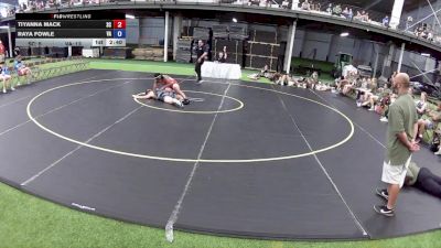 130 lbs Tiyanna Mack, South Carolina vs Raya Fowle, Virginia