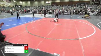 98 lbs Consolation - Nolan Ramer, USA Gold vs Kayson Bryan, NorCal Nomads
