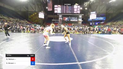 127 lbs Rnd Of 128 - Addison Nelson, Iowa vs Sydnie Brown, Nebraska