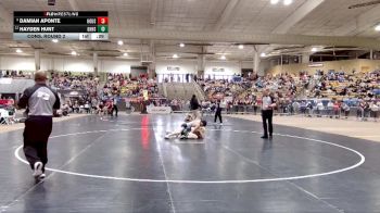AA 126 lbs Cons. Round 2 - Damian Aponte, Houston High School vs Hayden Hunt, Green Hill High School