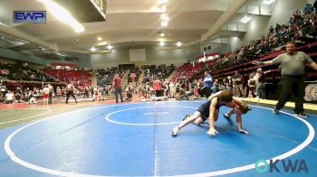 80-84 lbs Consolation - Liam Deaton, Bartlesville Wrestling Club vs Natalie LeGrand, Sperry Wrestling Club