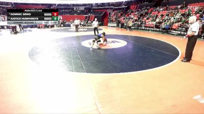 3A 157 lbs Champ. Round 1 - Justice Humphreys, Gurnee (Warren) vs Dominic Serio, Aurora (West Aurora)