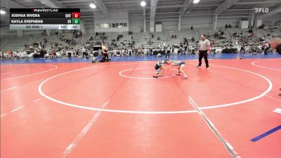 60 lbs Rr Rnd 1 - Joshua Rivera, Grit Mat Club Red vs Kayla Stephens, Kraken