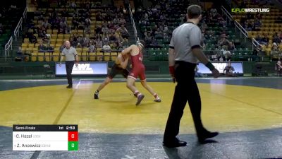 184 lbs Semifinal - Corey Hazel, Lock Haven University vs Zach Ancewicz, Edinboro University