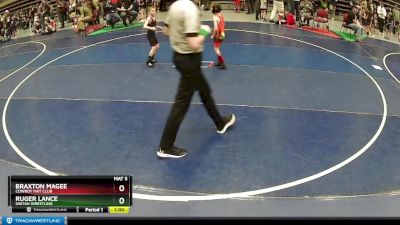 51 lbs Cons. Round 2 - Braxton Magee, Cowboy Mat Club vs Ruger Lance, Uintah Wrestling