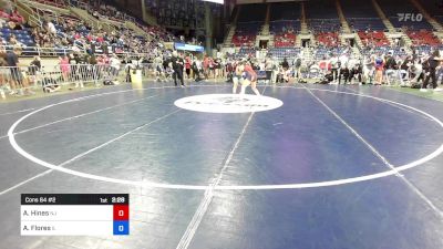 115 lbs Cons 64 #2 - Avery Hines, NJ vs Alejandra Flores, IL