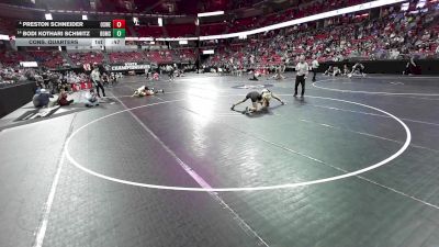 138 lbs Cons. Quarters - Bodi Kothari Schmitz, Brown Deer/Mess./Shore. vs Preston Schneider, Oshkosh West