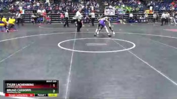 110 lbs Champ. Round 2 - Bruno Cassioppi, Hononegah WC vs Tyler Lachenberg, Lincoln-Way WC