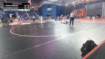 135 lbs Champ. Round 3 - MacKenzie Shaver, Union Pines vs Naima Rodriguez, Fauquier