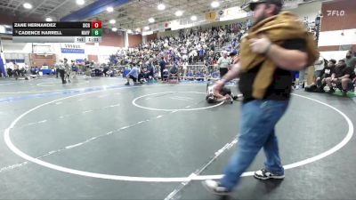106 lbs Champ. Round 3 - Cadence Harrell, Mayfair vs Zane Hernandez, Silver Creek