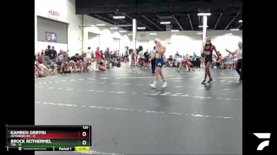 120 lbs Round 2 (4 Team) - Brock Rothermel, TSB vs Kamren Griffin, Outsiders WC